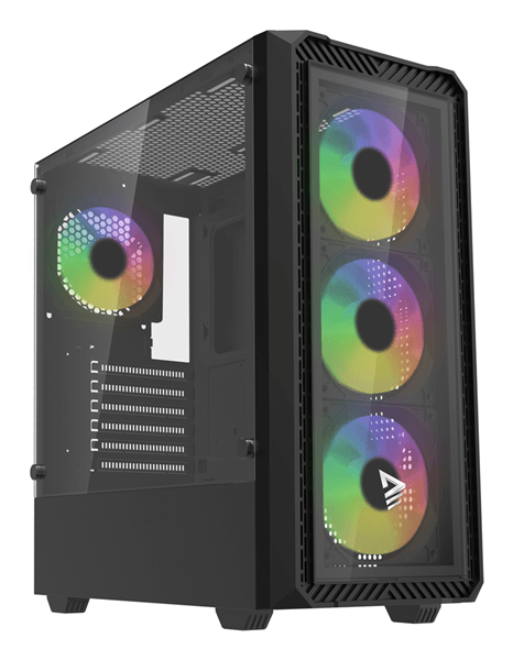 Caja SAVIO Noctis Glass RGB RGB Negro