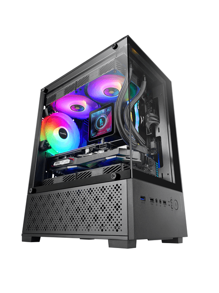 Caja MARS GAMING MC-SE2 RGB Negro