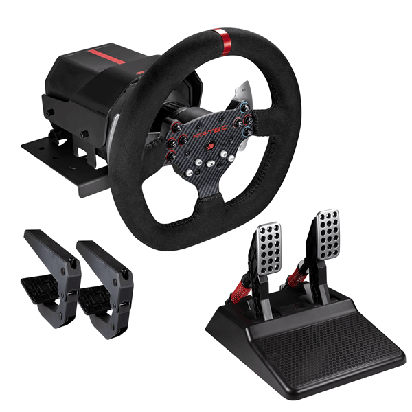 Volante con Pedales Fr Tec Force Racing Wheel para PS4, Xbox y PC – Negro