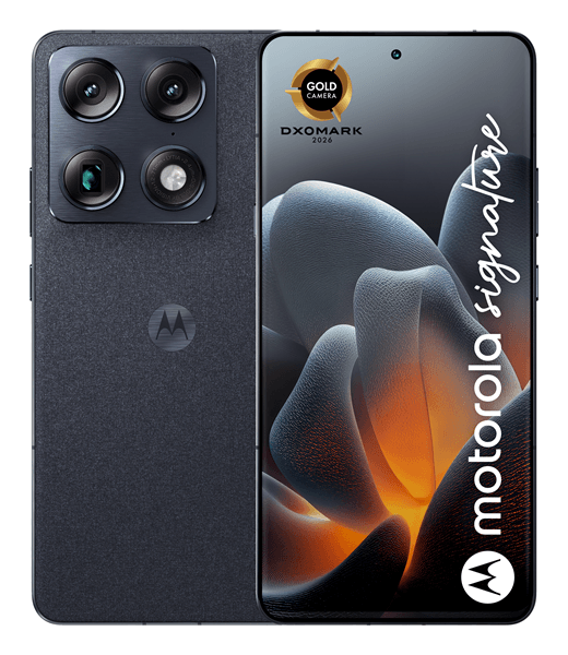 Móvil – motorola Signature, Carbon, 512 GB, 16 GB RAM, 6.78″ AMOLED, Snapdragon® 8 Gen 5, 5200 mAh