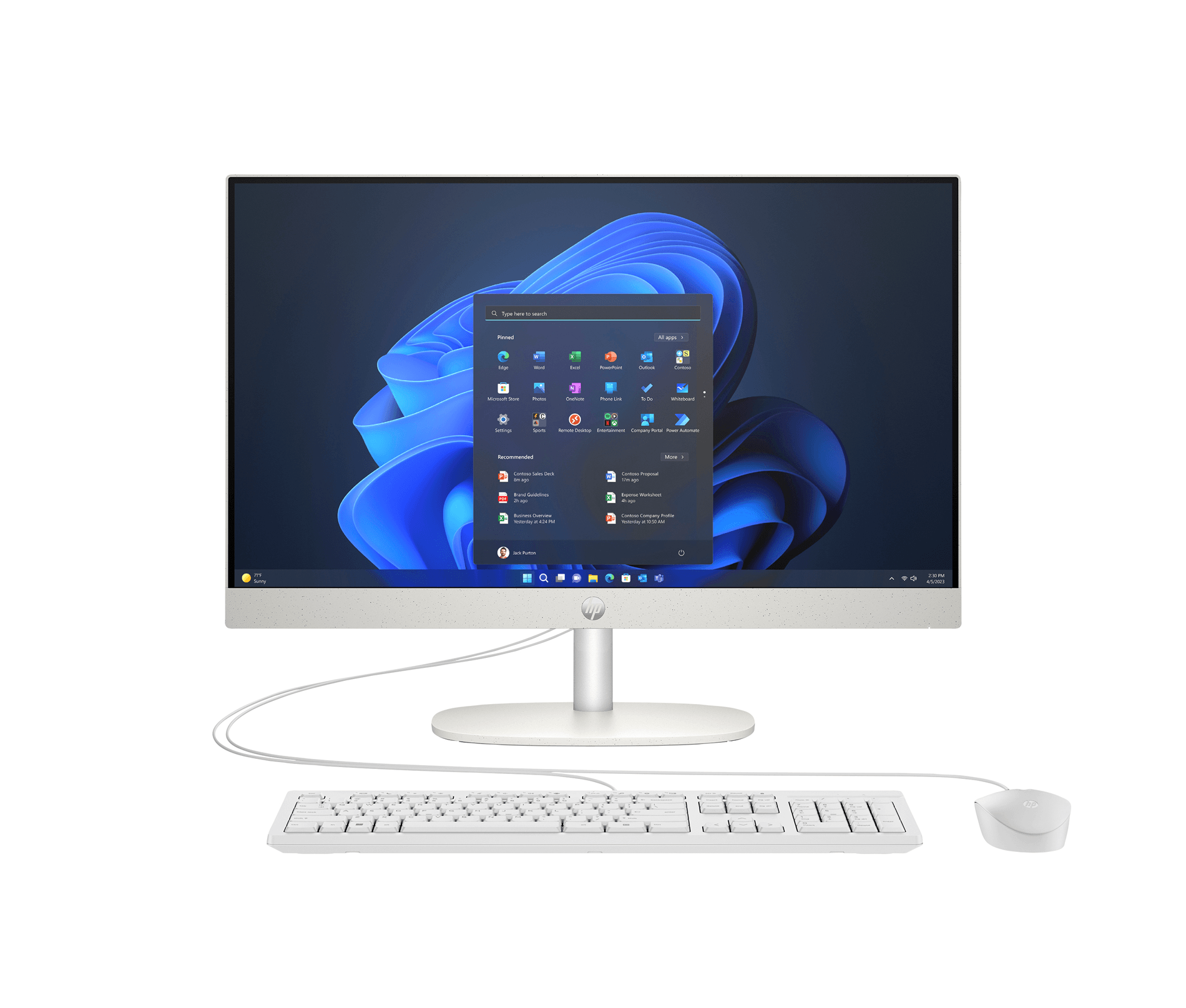 ALL IN ONE HP PROONE 240 G10 COMPUTER - INTEL CORE I5 13TH GEN I5-1334U - 8 GB - 256 GB SSD - 60.5 CM (23.8") FULL HD - DESKTOP - WHITE - INTEL CHIP