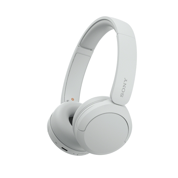 Auriculares inalámbricos – Sony WH-CH520, Bluetooth, 50 horas de autonomía, Carga rápida, 360 Audio, Conexión multipunto, Casco estilo diadema, Blanco