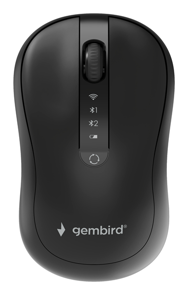 Gembird Ratón inalámbrico de 4 botones y modo dual
