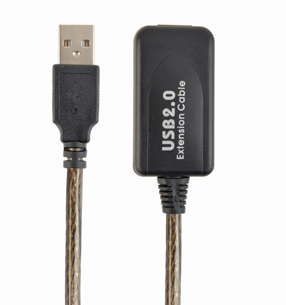 Gembird Cable de extensión USB 2.0 activo 5m