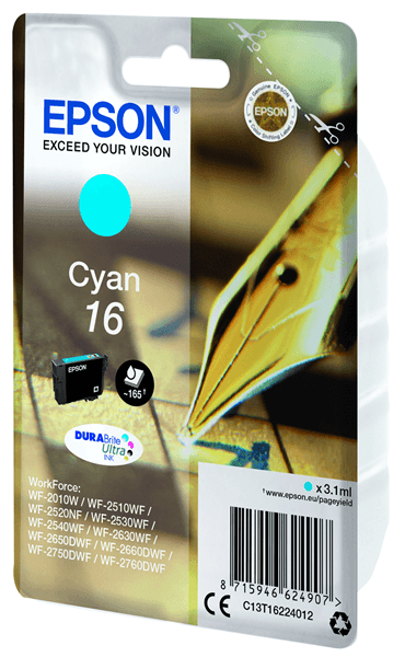 INK CARTR DURABRITE CYAN 16