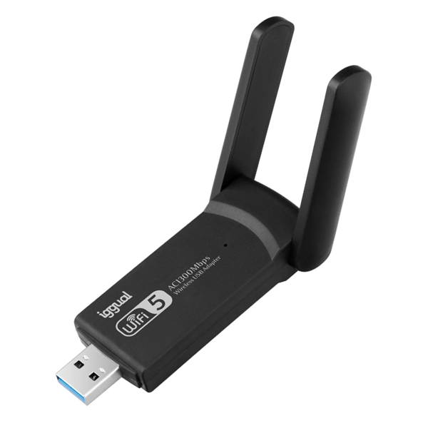 iggual Adaptador USB Wifi 1300 Mbps dual 2.4G/5G
