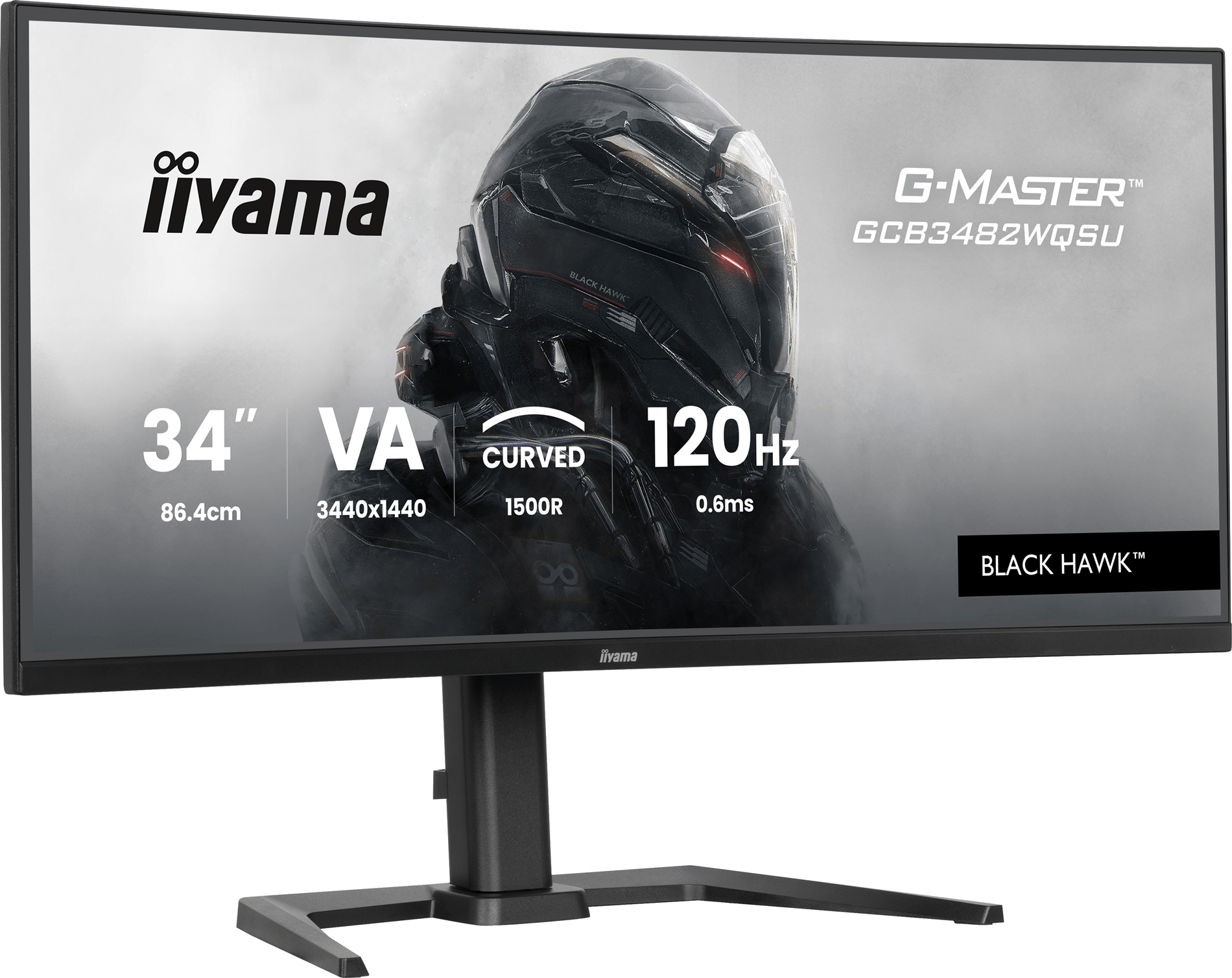 MONITOR IIYAMA G-MASTER GCB3482WQSU-B1, CURVO 34″, 120HZ, 500CD