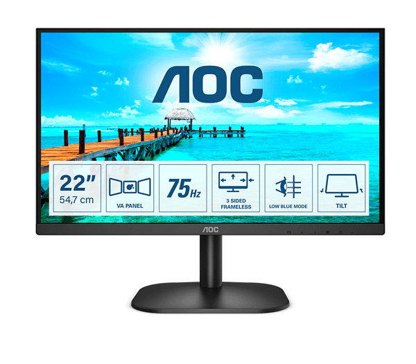 AOC 22B2H/EU 21.5" LED VA Full HD HDMI VGA