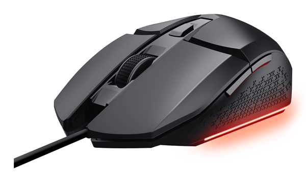MOUSE TRUST GAMING RGB GXT 109 FELOX ILUMINACION LED 6 BOTONES NEGRO 25036