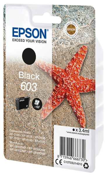 SINGLEPACK BLACK 603 INK