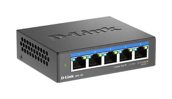 5 ports Multigigabit 2.5Gps/5 ans ave