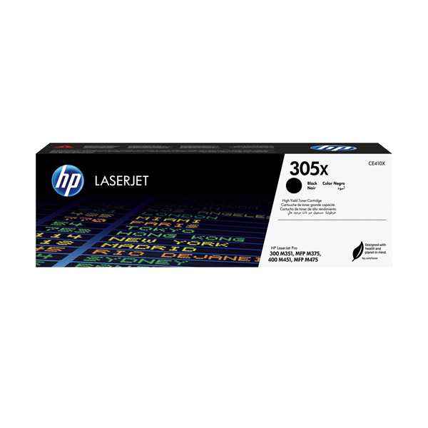 TONER HP NEGRO 305X ALTA CAPACIDAD CE410X
