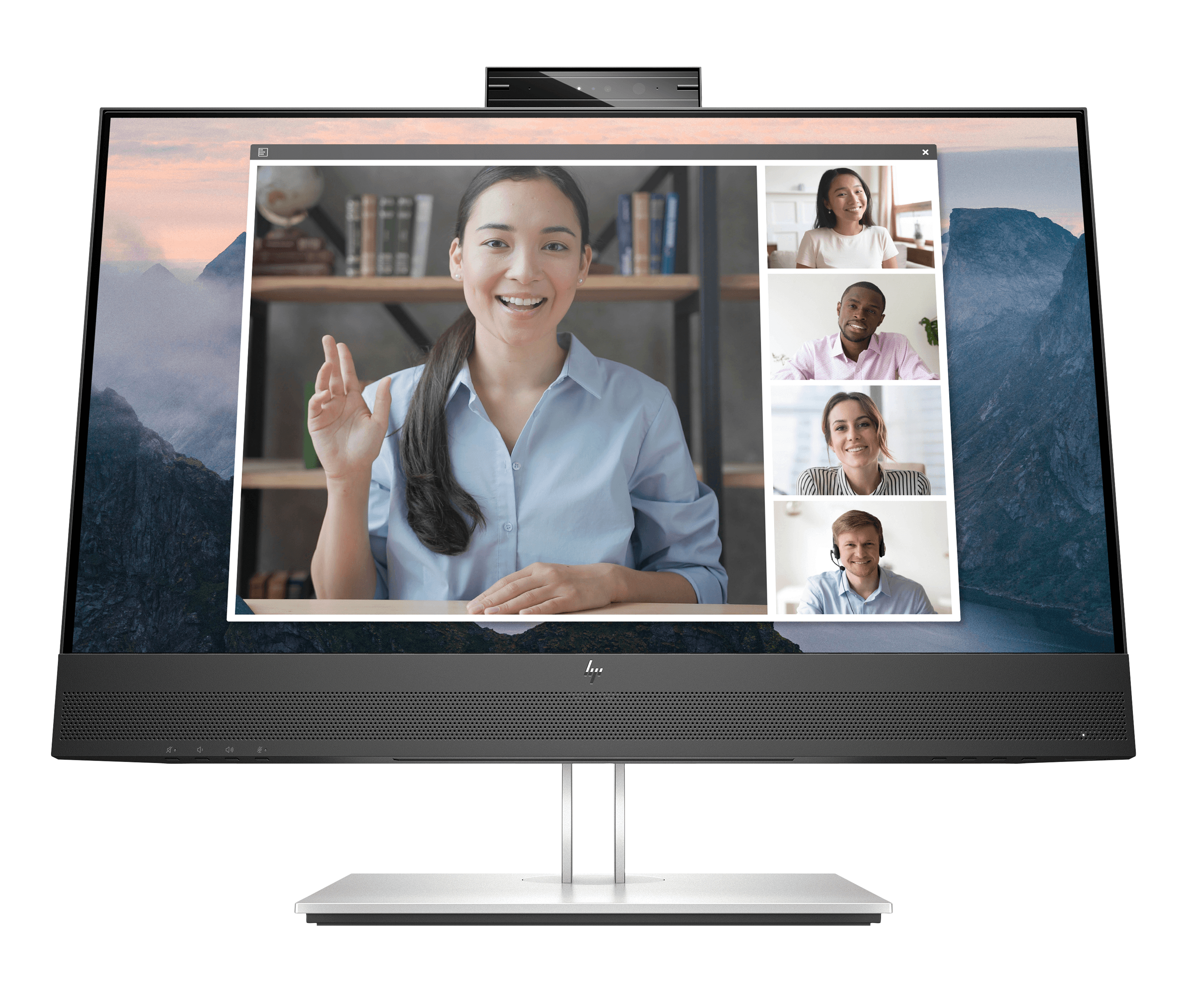 HP Monitor de videoconferencia FHD HP E24mv G4 23.8" LCD IPS Full HD HDMI VGA Altavoces