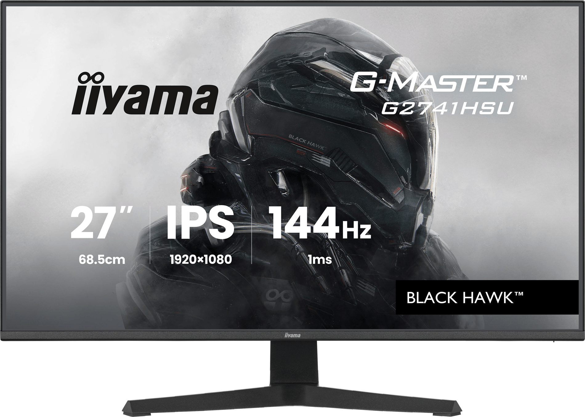 MONITOR IIYAMA 27 PULGADAS RESOLUCION FULL HD (1920X1080), PANEL IPS, 1 MS (MPRT), 75 HZ, BRILLO 250, CONTRASTE 1000:1, HDMI, DISPLAYPORT, USB HUB, AL