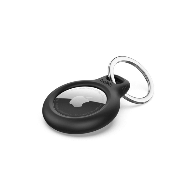 SECURE HOLDER KEYRING AIRTAG 4PK BK