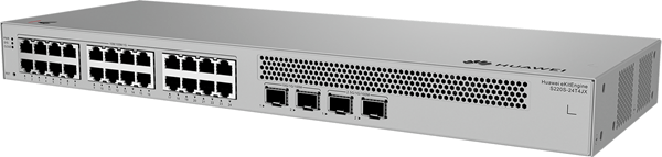 HUAWEI DATA COMMUNICATION,S220S 24T4JX,S220S 24T4JX,S220S 24T4JX 24 10 100 1000BASE T PORTS, 2 10GE SFP PORTS, 2 2.5GE SFP PORTS, BUILT IN AC POWER, F