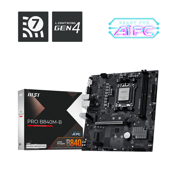 MSI AMD PRO B840M-B Socket AM5