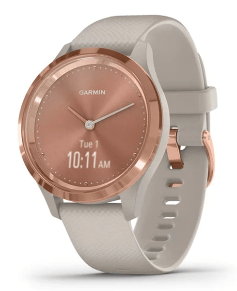 smartwatch garmin vivomove 3s  , 7 actividades cronometradas, rose gold beige