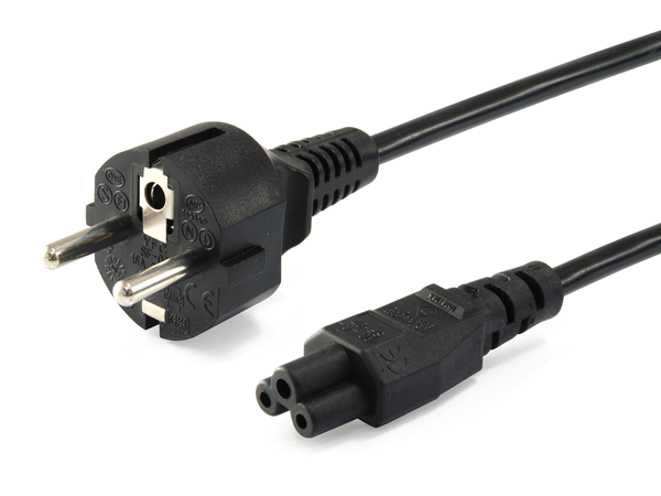 CABLE ALIMENTACION TREBOL EQUIP 1,8M (PORTATILES-NUCs) 112150