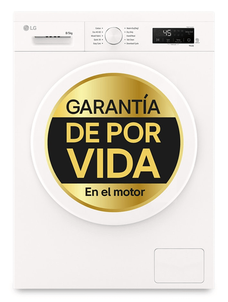 LAVADORA SECADORA LG W4X1085NWH 8/5 KG 1400 RPM A BLANCO