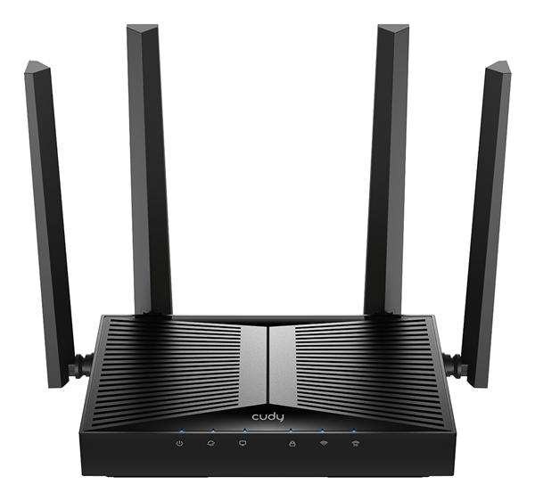 Cudy Punto de Acceso WiFi 6 de Escritorio Dual Band AX3000 - Velocidad hasta 1000Mbps - 1 Puerto - 4 Antenas de 5dBi - Color Neg