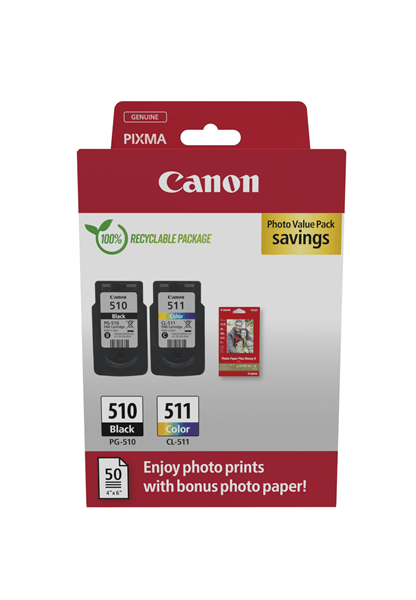 MULTIPACK CANON PG510/ CL511 + PAPEL