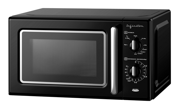 HORNO MICROONDAS CON GRILL INFINITON MW-RT20B 20 LITROS NEGRO