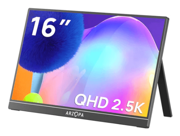 Arzopa Z1RC Monitor port til de 16 2 5K con pantalla de 8 bits y 350 nits