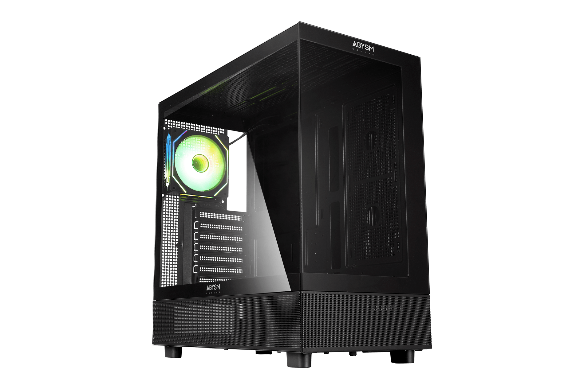 Caja ABYSM Caja ATX Danube SAVA H400 Negro RGB Negro, Blanco