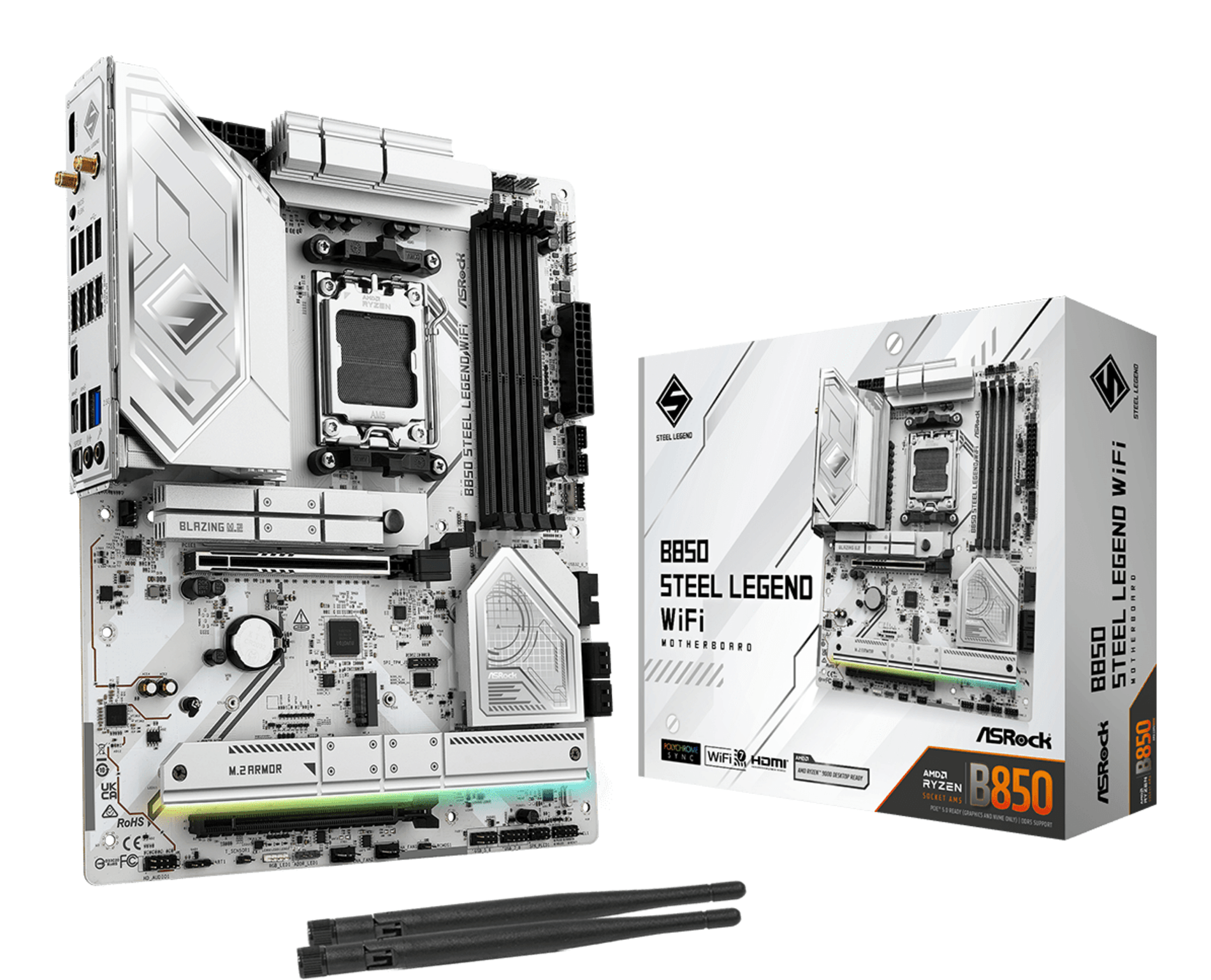 ASROCK AMD B850 Steel Legend WiFi Socket AM5