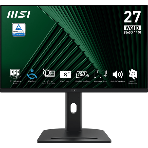 MSI Pro MP275QPG Pro 27" LCD IPS Wide Quad HD HDMI Altavoces