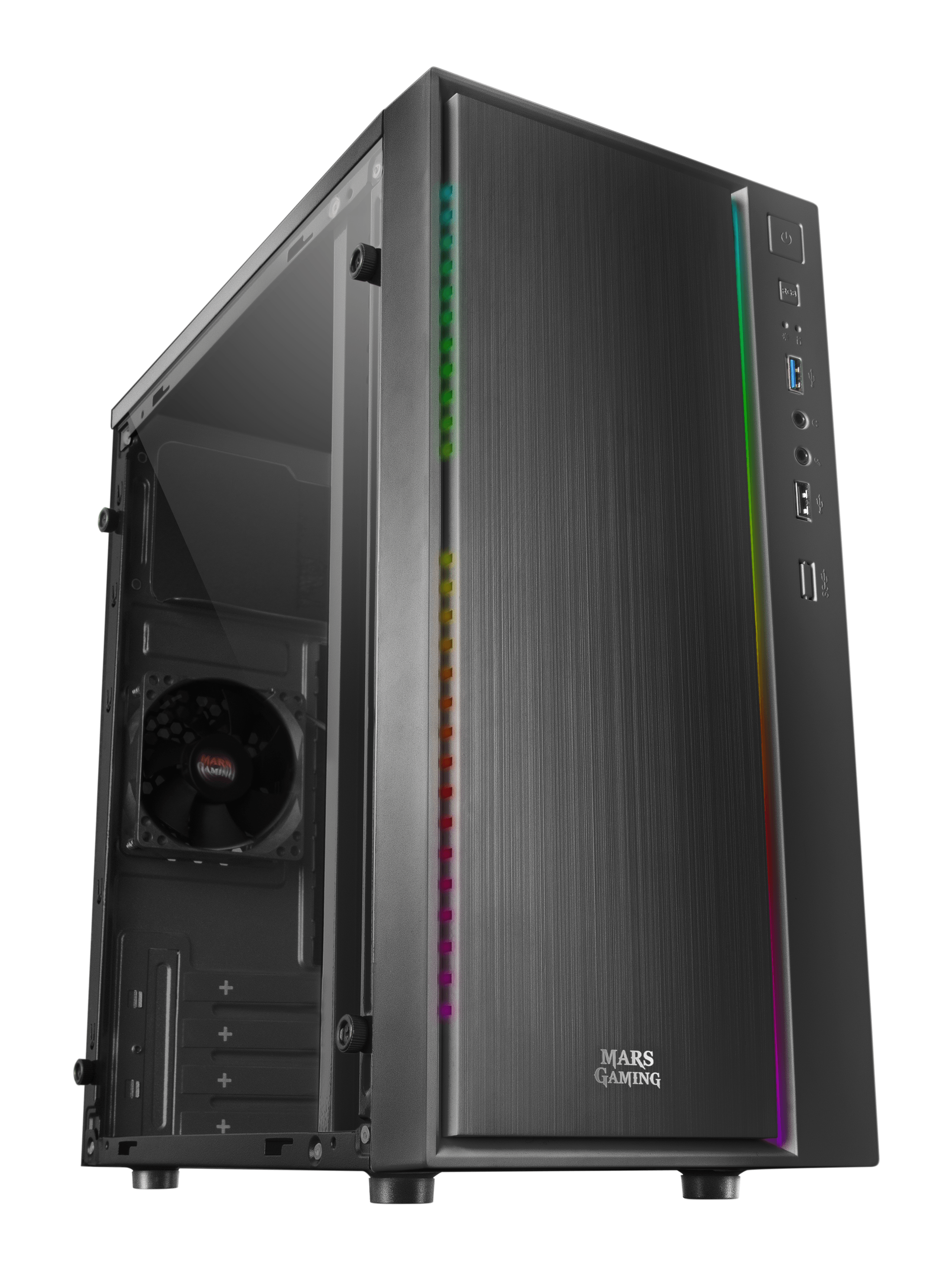 Caja MARS GAMING MCMRGB Negro