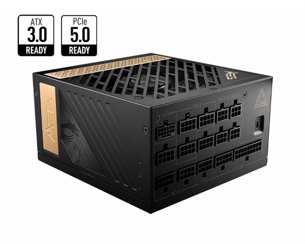 FUENTE DE ALIMENTACION MSI MEG AI1300P | 1300W | 80+ GOLD | MODULAR | PCIE 5.0