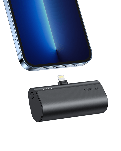 VEGER PlugOn L VG W0556P PowerBank plug on 5000mah PD20W Lightning connector built in