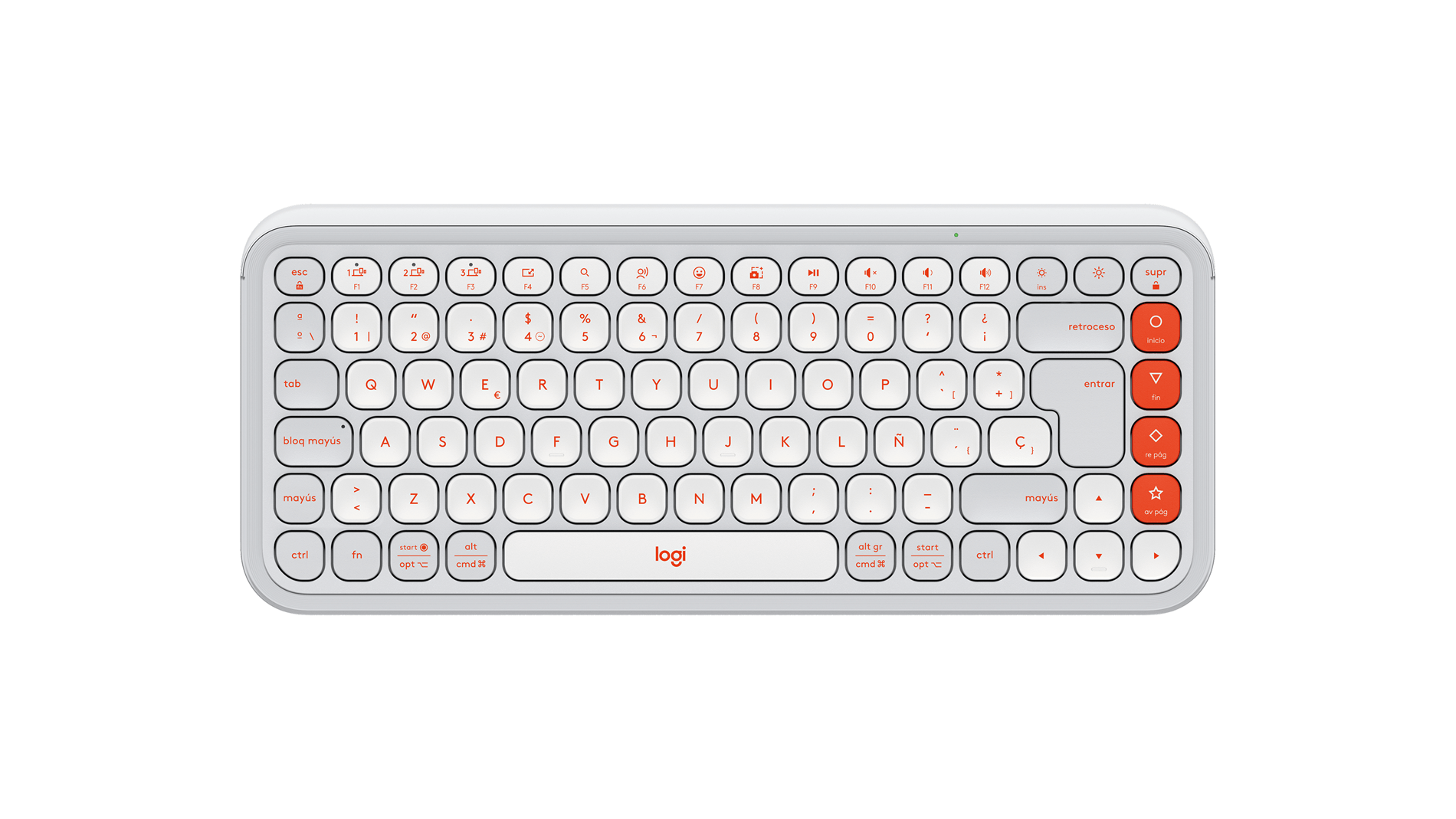 POP ICON KEYS KBD OFF WHITE ES
