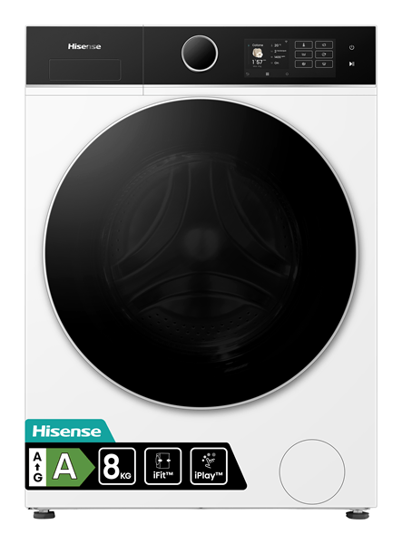 LAVADORA CARGA FRONTAL HISENSE WF5I8043BWF 8 KG 1200 RPM A BLANCO