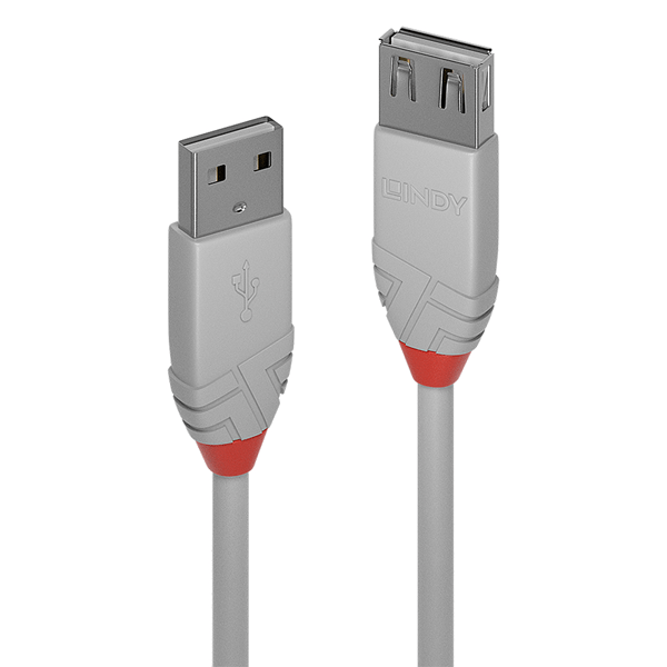 5M USB 2.0 TYPE A EXTENSION CABLE ANTHRA LINE