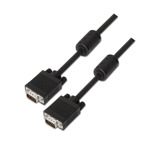 Aisens Cable Svga Con Ferrita Hdb15/M-Hdb15/M Negro 10M