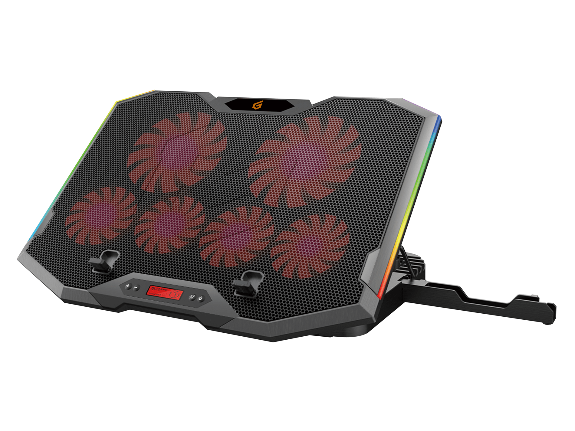 BASE DE REFRIGERACION PARA PORTATILES GAMING CONCEPTRONIC HASTA 17" 6 VENTILADORES LUZ RBG