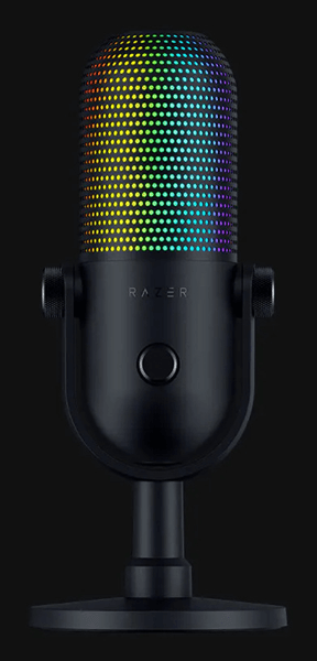 MICROFONO RAZER SEIREN V3 CHROMA 32 BIT DSP NEGRO (RZ19-05990100-R3M1)