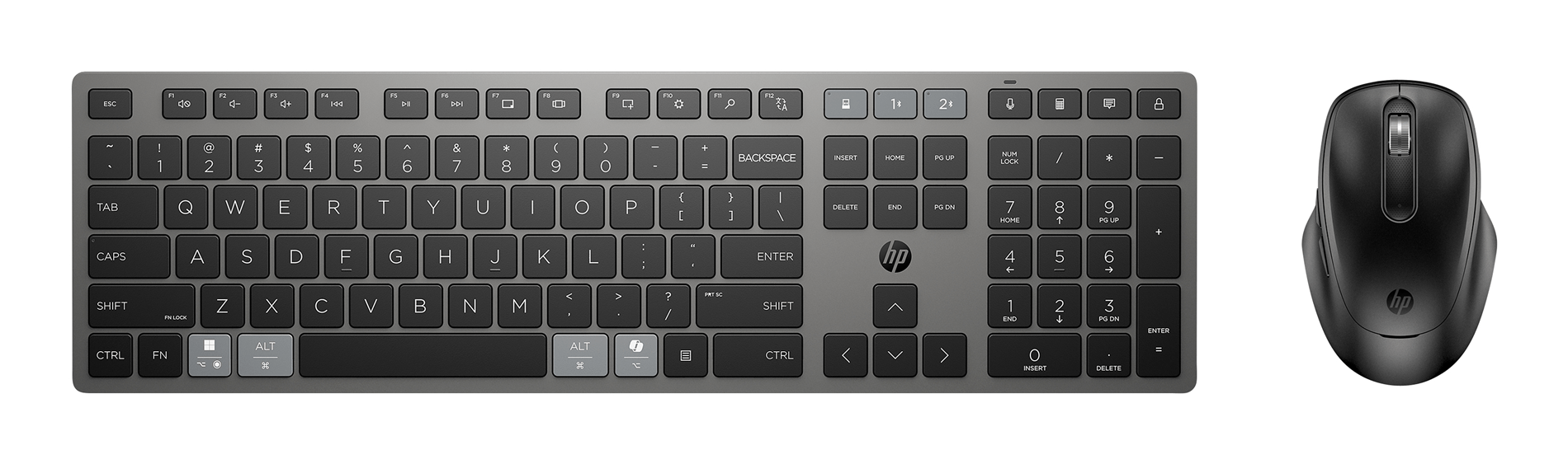 COMBO HP 720 TECLADO + RATON RECARGABLE MULTIDISPOSITIVO INALAMBRICO