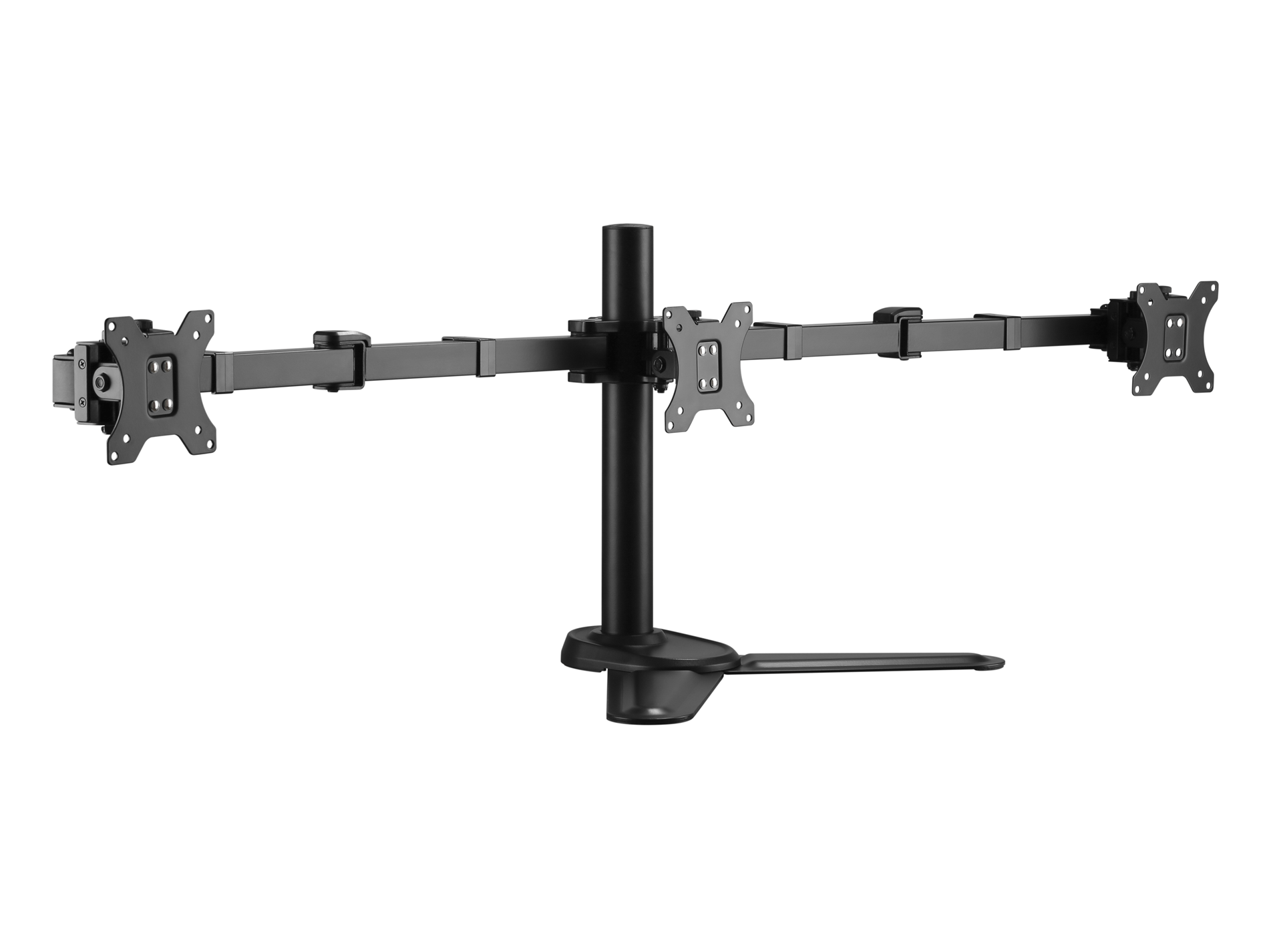 SOPORTE PANTALLA SOBREMESA 13"-27" DOBLE BRAZO SOPORTA 3 MONITORES VESA STANDARD HASTA 8KG