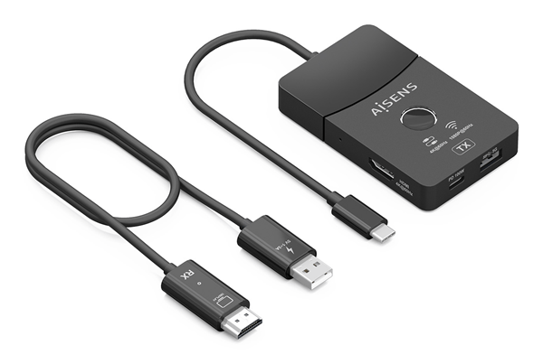 AISENS Docking USB C a HDMI 1080P 60Hz Inal mbrico 30M 1xHDMI 4K60HZ Cable 2xUSB C 1xUSB A 1xUSB C PD 100W Negro