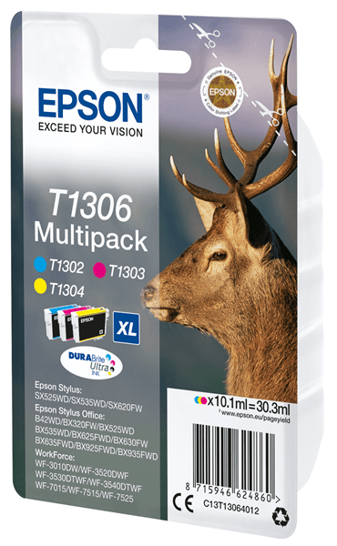 Epson Multipack SX525WD/620FW/ Office B42WD/525WD/625FWD/925FWD Tricolor (C,M,Y)