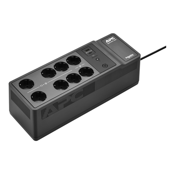 SAI UPS APC BACK-UPS 1050VA/600W 8X SCHUKO 230V USB TYPE A+C PORT FLOOR/WALL MOUNT
