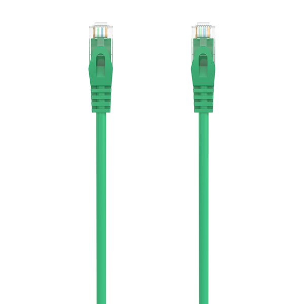 AISENS Cable de Red Latiguillo RJ45 LSZH Cat 6A 500 Mhz UTP AWG24 Verde 25CM