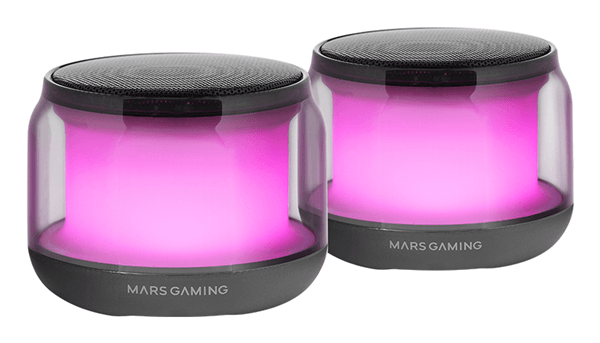 ALTAVOZ BLUETOOTH 2,0 MARS GAMING MS-AURA BLACK RGB 360º BT 5,3 15W ALIMENTACION USB + JACK 3,5mm