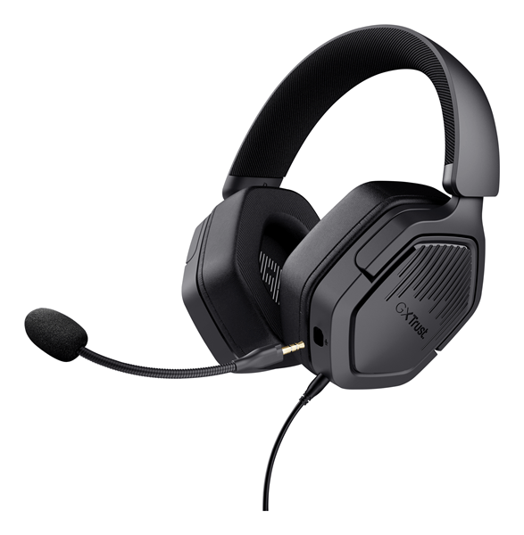 HEADSET TRUST GXT 492 CARUS NEGRO CABLE 120cm JACK 3.5mm