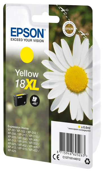 CARTUCHO EPSON AMARILLO XL XP-102/205/305/405 C13T18144012