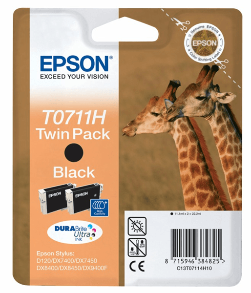 Ink Cart/DURABrite Ultra black (T0711) 2pk